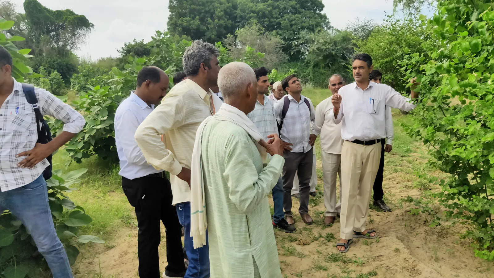 Farmers visit at KVK