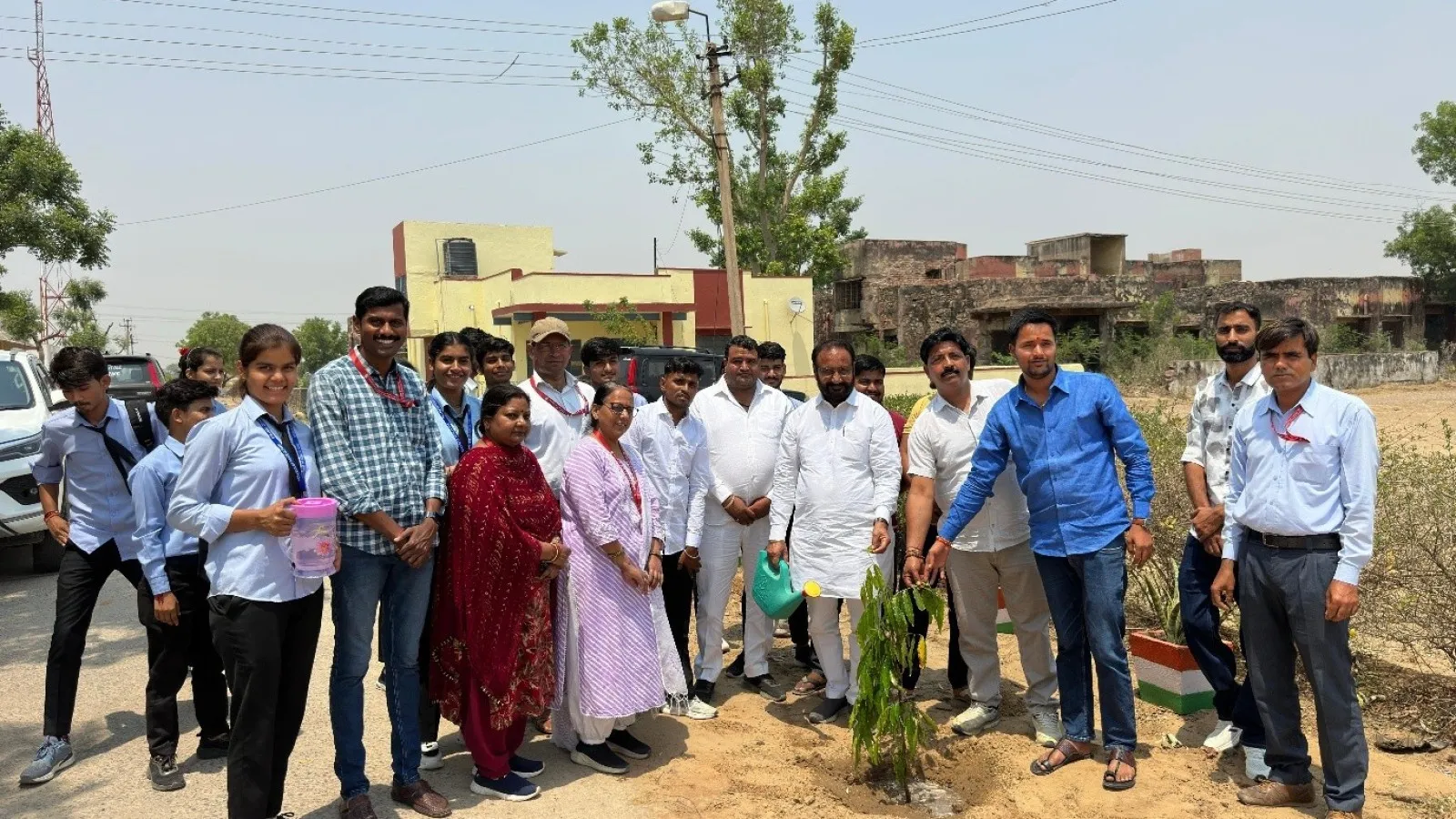Plantation in the campus by Hon'ble MLA Ramgarh Vidhansabha