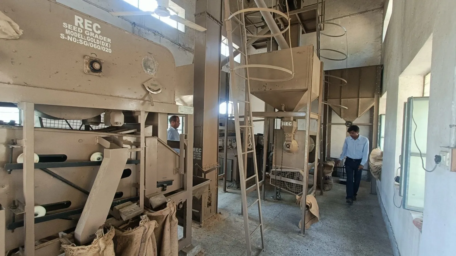 Grading of breeder seed of wheat at ARS Navgaon