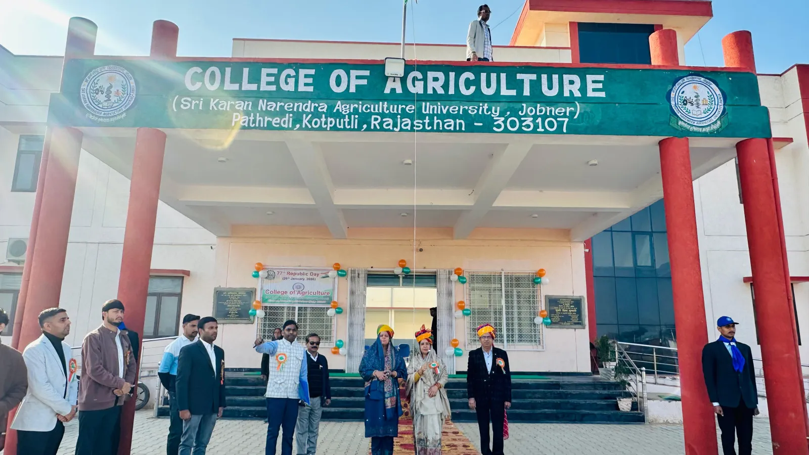 Celebrated 77th republic day at COA, Kotputli
