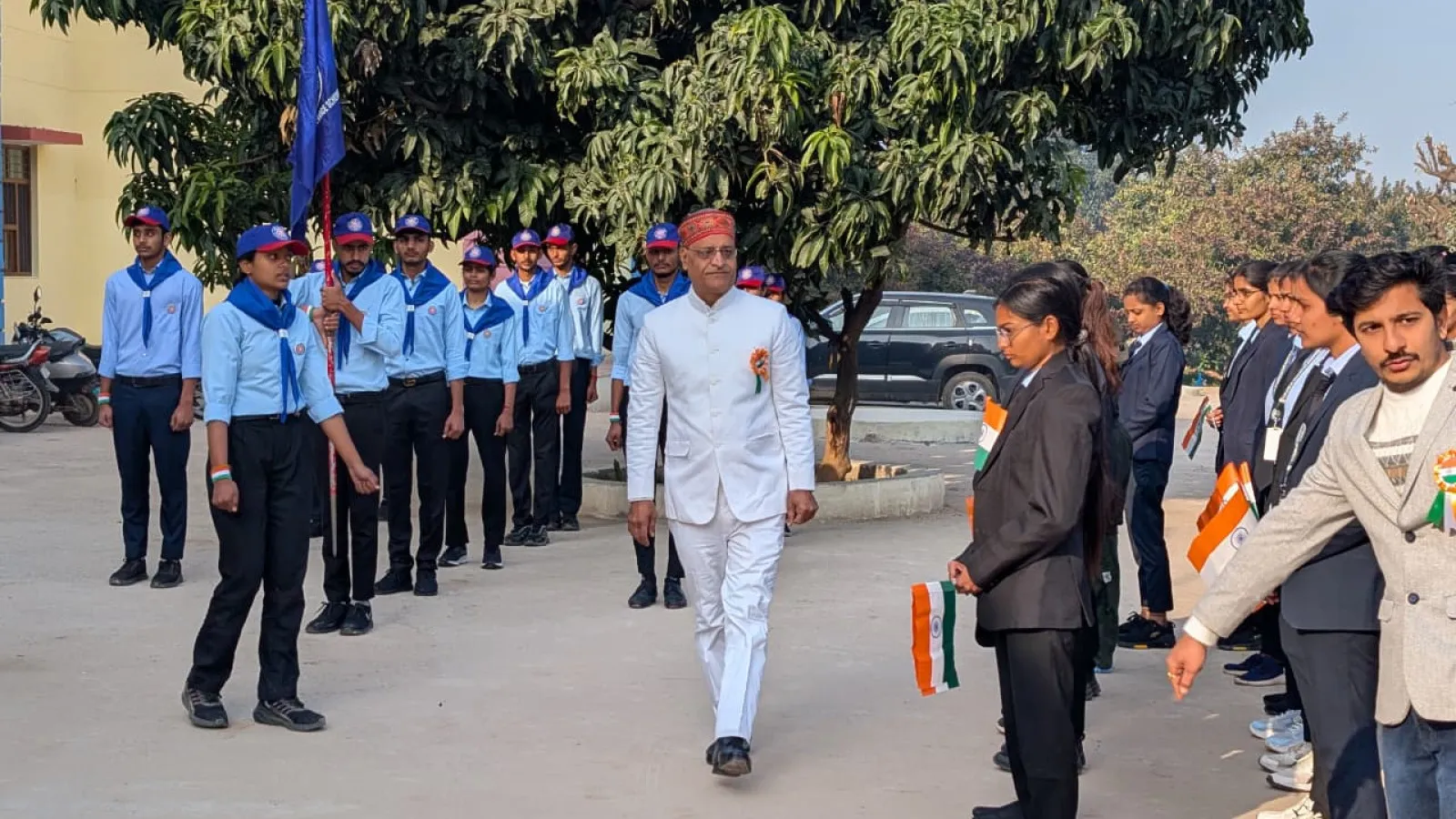 77वां गणतंत्र दिवस हर्षोल्लास के साथ मनाया