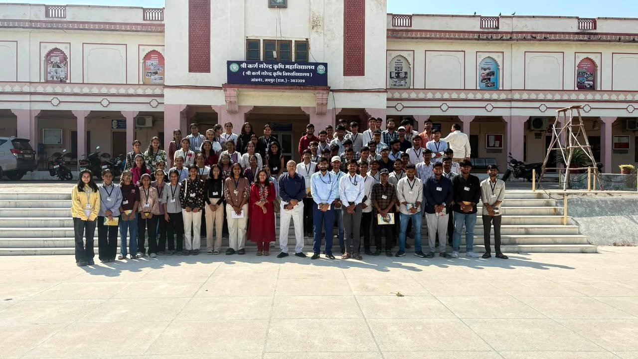 जूनागढ़ कृषि विश्वविद्यालय के कृषि स्नातक छात्रों ने किया श्री कर्ण नरेंद्र कृषि महाविद्यालय का भ्रमण जोबनेर, 8 अक्टूबर…