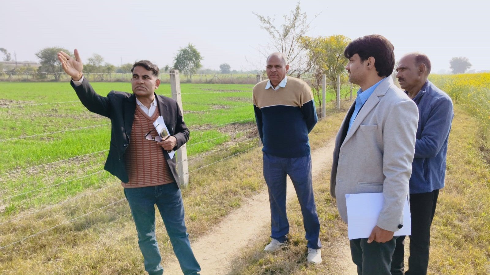Director Research SKNAU, Jobner Dr. Ummed Singh visited  ARSS, Diggi on 11.01.2026