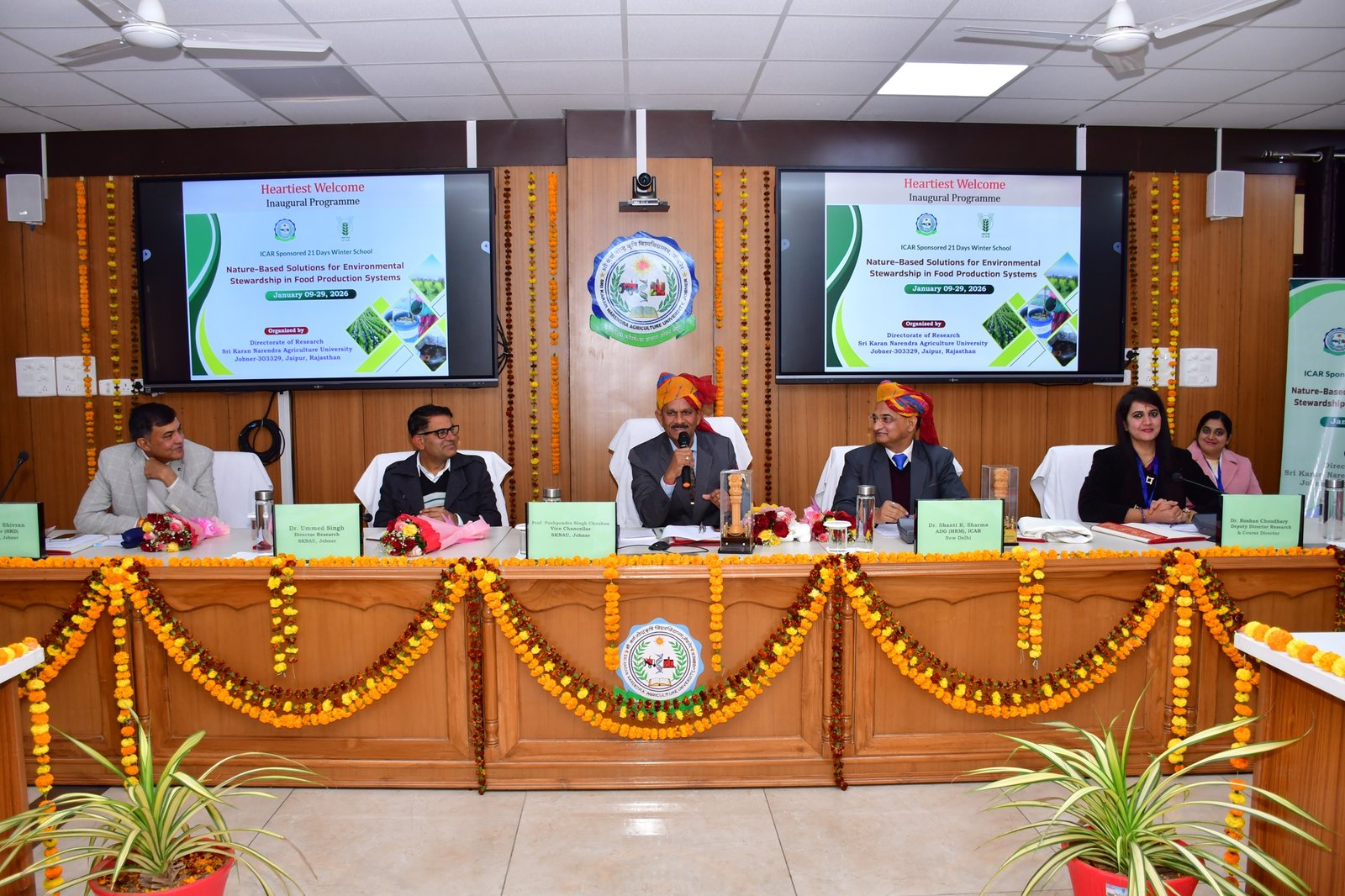 Inaugural Programme of 21 days Winter school at SKNAU, Jobner on 09.01.2026