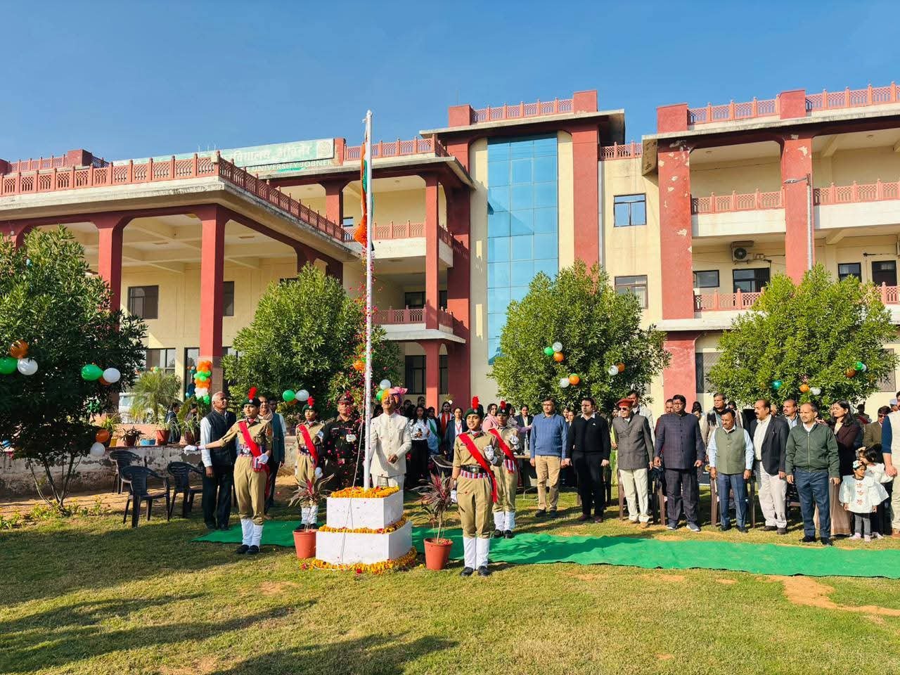 श्री कर्ण नरेंद्र कृषि महाविद्यालय, जोबनेर में हर्षोल्लास के साथ मनाया गया 77वां गणतंत्र दिवस