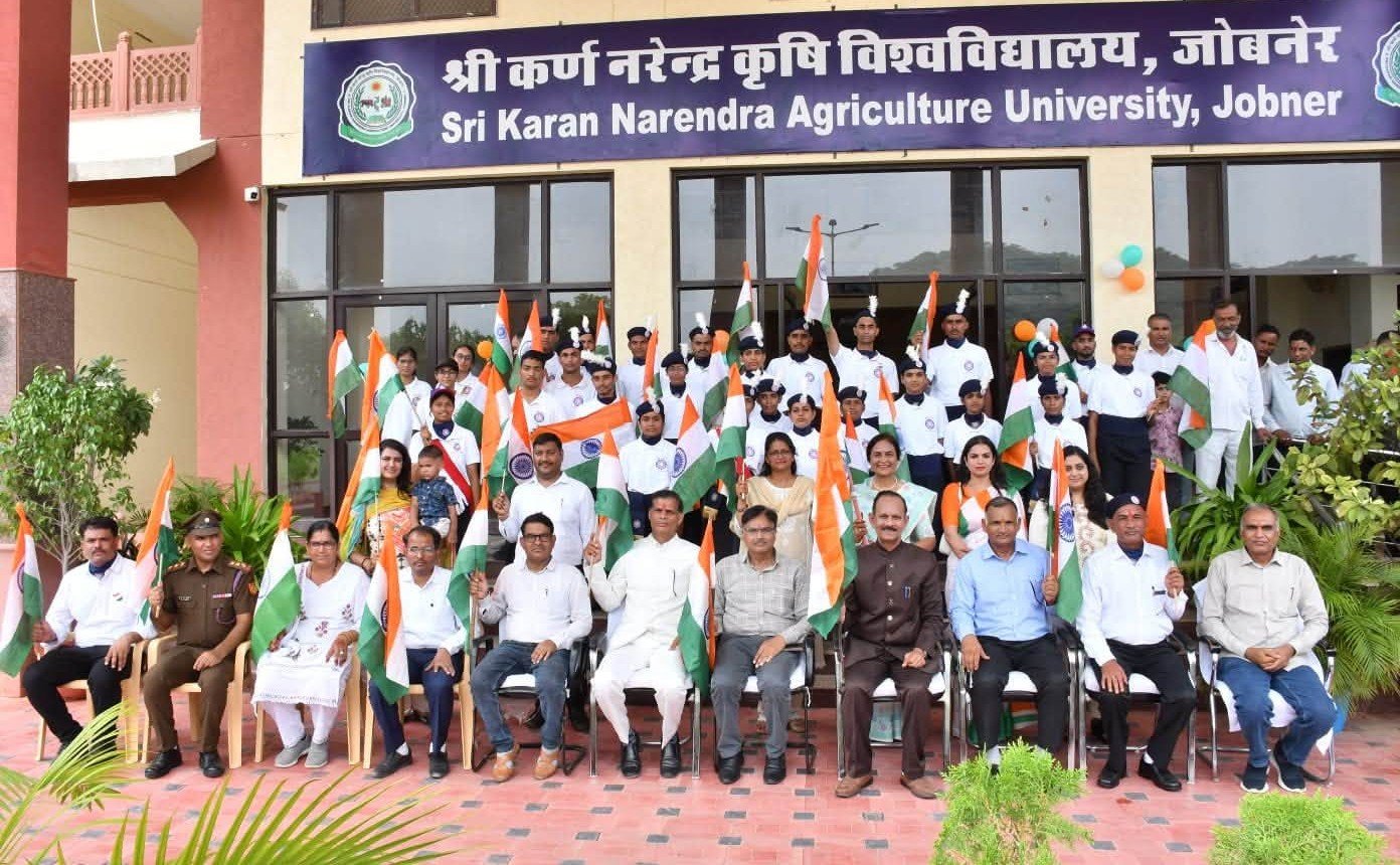 80th Independence Day Celebration at SKNAU, Jobner