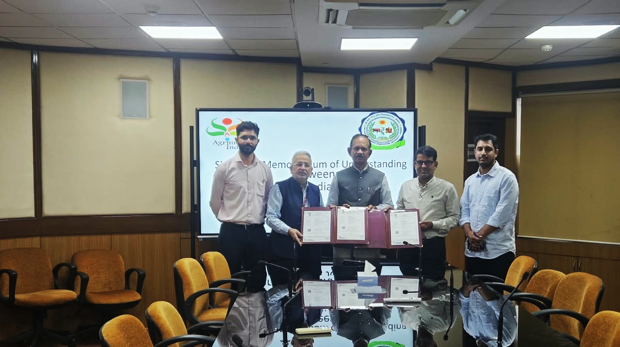 MoU signed between SKNAU, Jobner and Agrinnovate India Limited, Department of Agricultural Research and Education, Ministry of Agriculture and Farmers Welfare, Government of India, New Delhi for technology licencing, technology commercialization and intellectual property management on 28.09.2026